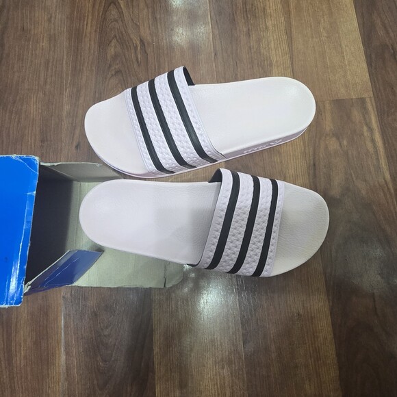 NEW MEN\'S, WOMEN ADIDAS ADILETTE TREFOIL SANDALS SLIDES US 9 #HP6511 PINK Y2k main image 11